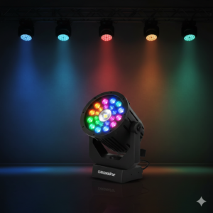 ChromaPar 18 – Professzionális RGBWA-UV LED Színpadi Lámpa